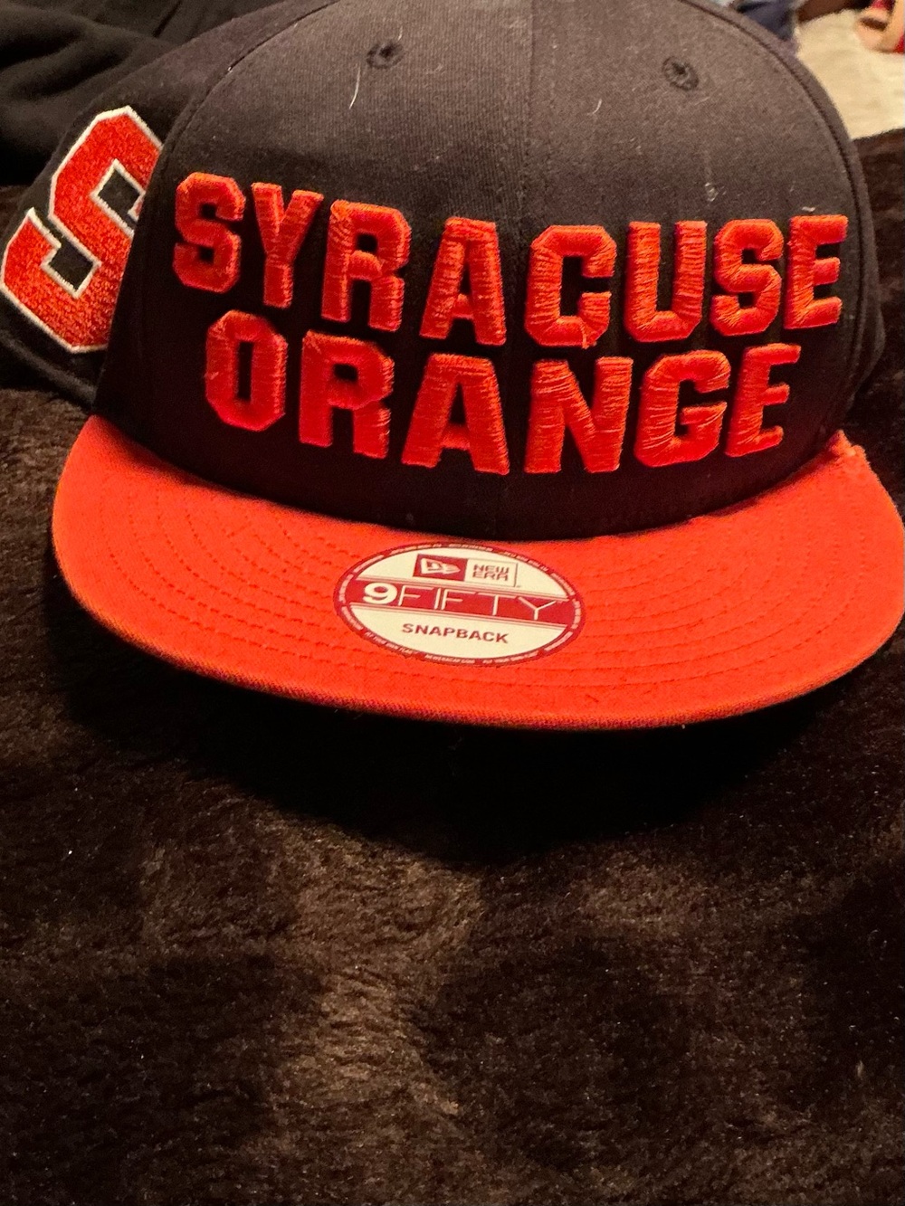 New Era Kids Syracuse Orange Snapback Hat - Black and Orange